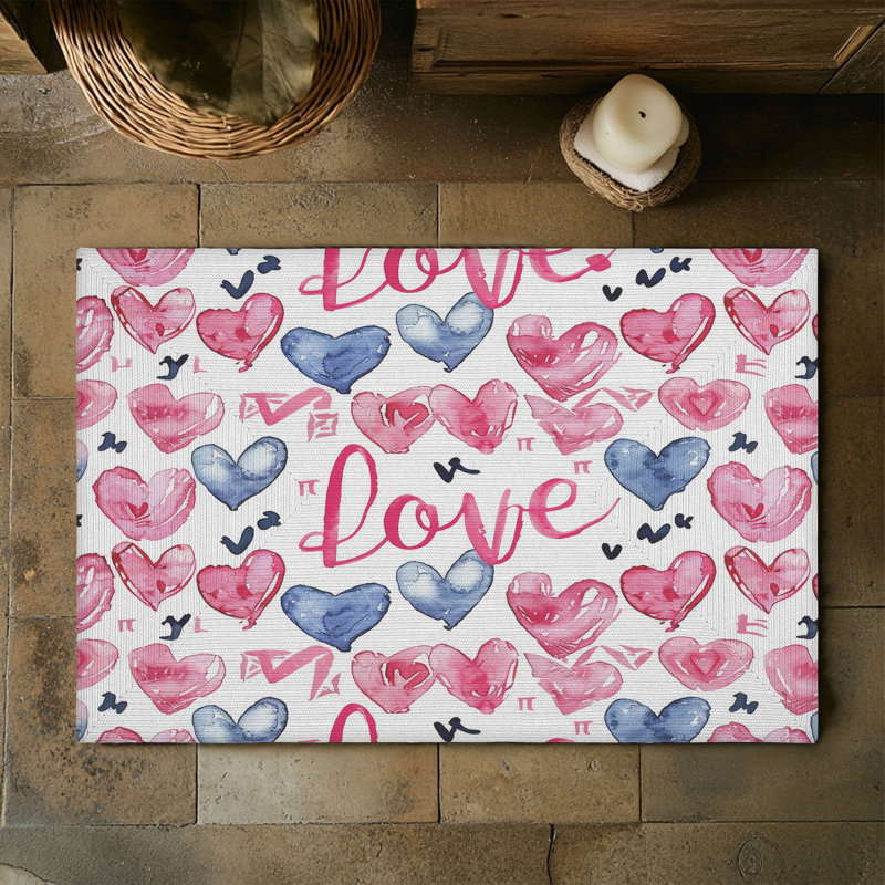 Tapis tressé Lignant Text Designs, Rectangulaire 3 pi x 5 pi