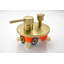 Système de douche, ensemble de robinet de douche mural pour salle de bain avec pomme de douche à pluie haute pression en acier inoxydable 10 po, ensemble de valve de douche à pression équilibrée 2 voies, or brossé