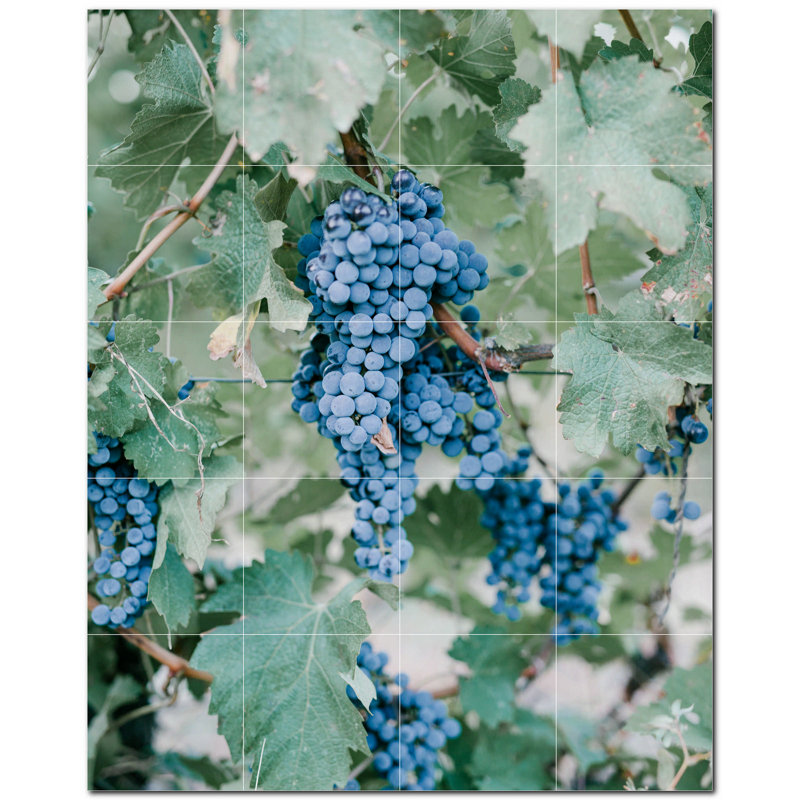 Wine Photo 6 in. x 6 in. Ceramic Decorative Mural