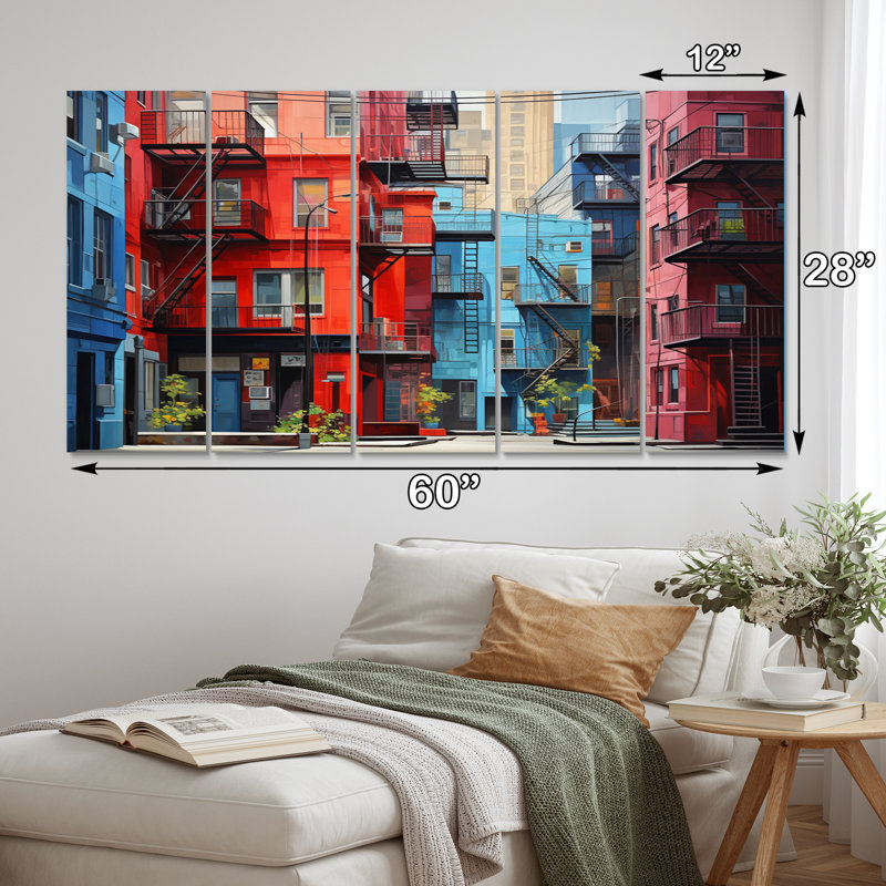 Canada Canada Melody II - ensemble de décorations murales en métal Cityscapes