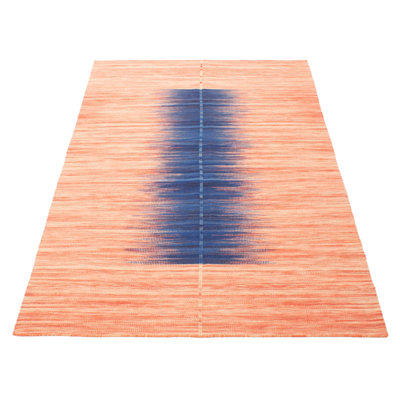 One Of A Kind Ankara Red Kilim 5'3" x 7'7"Area Rug