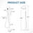 Double Handle Floor Mounted Freestanding Tub Filler Faucet with Handshower-74708625