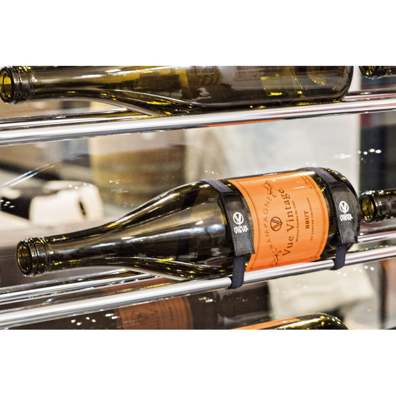 Evolution Series 1 Bottle Wall Mounted Wine Bottle Rack in Black