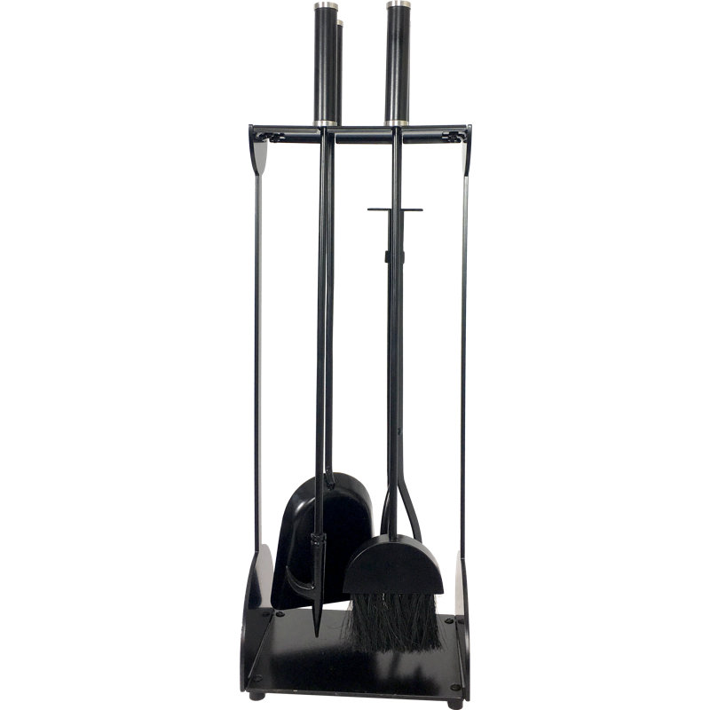 Ensemble d'outils de foyer en acier 5 pièces
