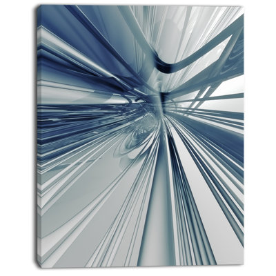 « blue 3d textureed art », impression sur toile