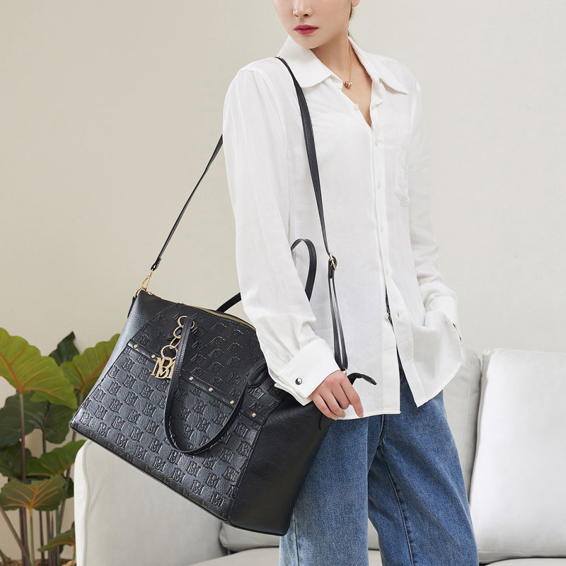 BADGLEY MISCHKA Caroline 31L Monogram Weekender Duffel