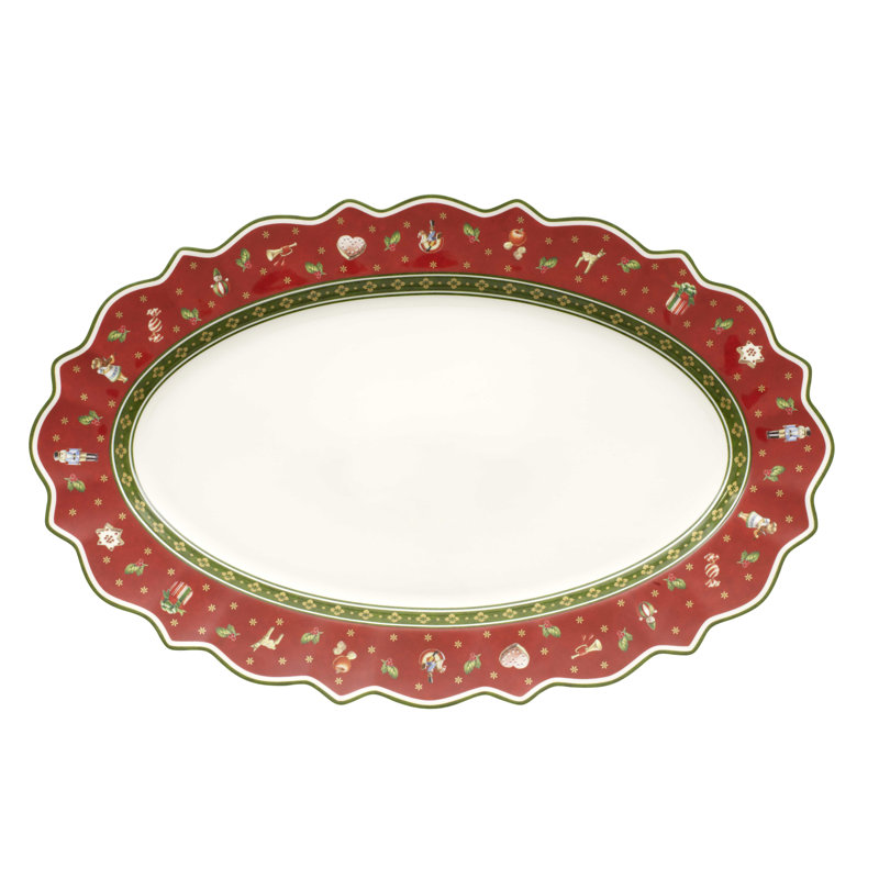 Villeroy & Boch Toy's Delight 19.5" x 12.25" Oval Platter, 19.5" W x 12.25" L x 1" H