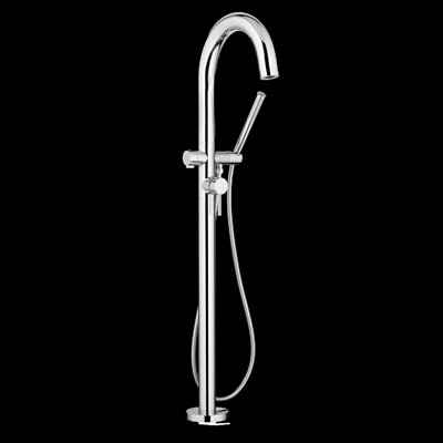 1 fixation au sol avec douche personnelle