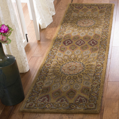Gideon Hand Tufted Wool/Cotton/Latex Oriental Rug in Light Brown/Gray