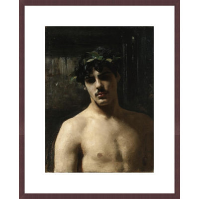 «Man Porter Laurels» par John Singer Sargent - impression giclée encadrée