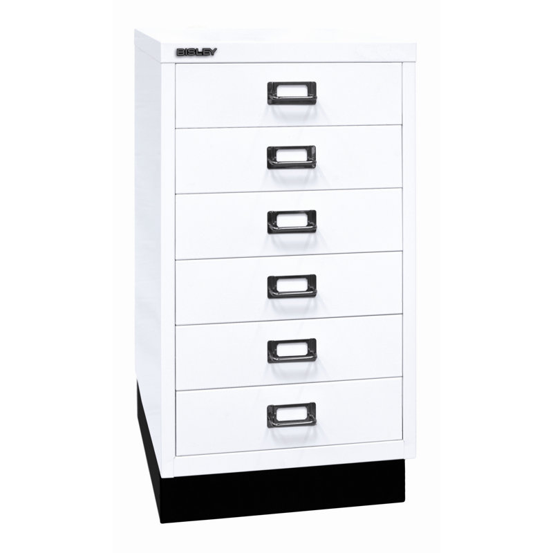 39er 34.9cm Wide 6 -Drawer File Cabinet, Traffic white