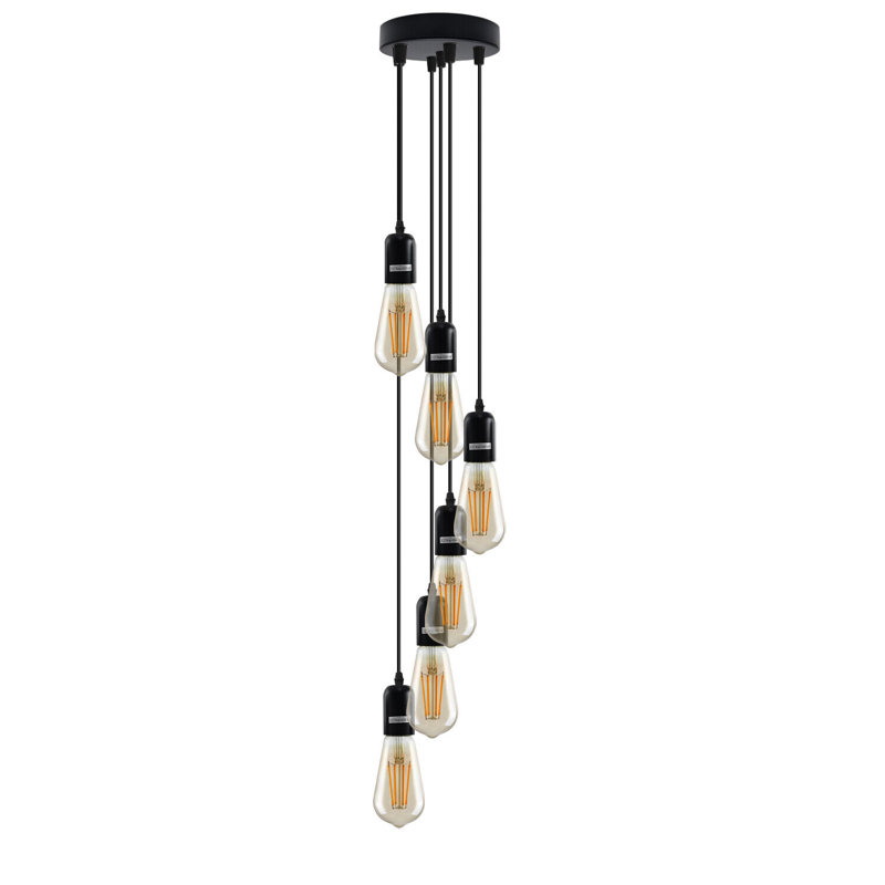 Mathurine - Light Black Cluster Pendant, No, 6