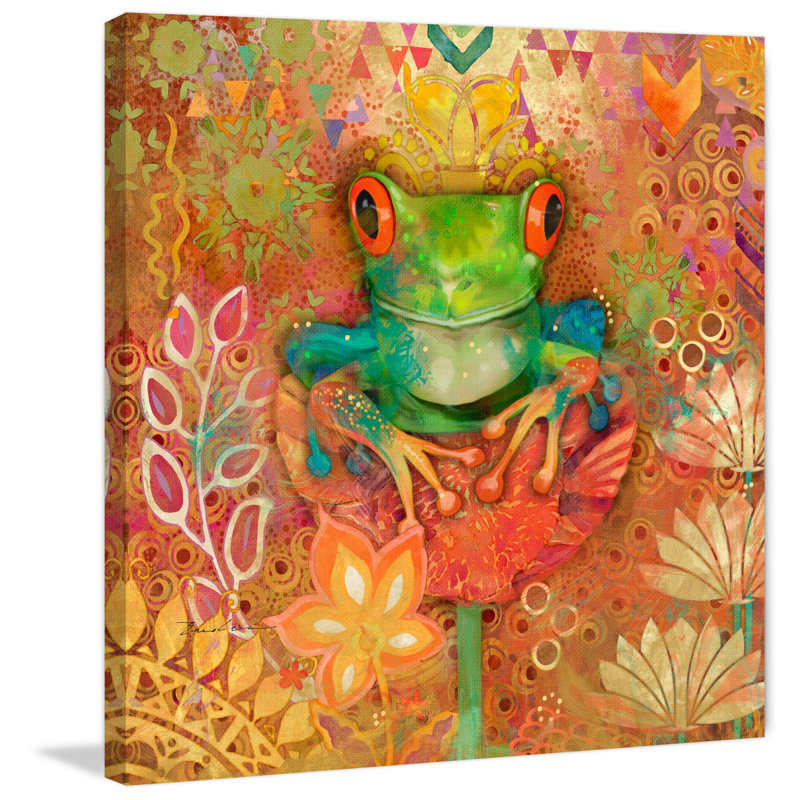 Evelia - Wrapped Canvas Painting, 81cm H x 81cm W x 3.81cm D