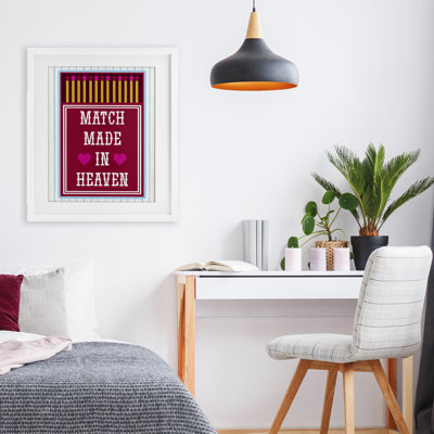 «Vintage Match Made In Heaven», reproduction imprimée sous verre encadrée par Lil 'Rue