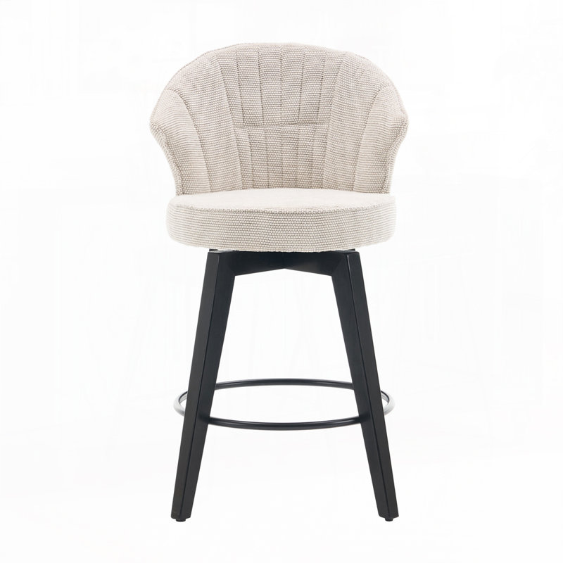 Counter Height Swivel Bar Stools, White