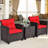Chunn 2 - Person Patio Conversation Sets with Cushions-268894460-329014500