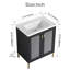 Ensemble de meuble-lavabo simple 27,8 po avec plateau en céramique Tunnis