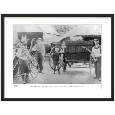 Blunsdon, Mr Austin's Wagon Works, Back Lane C1905 - Single Picture Frame Print
