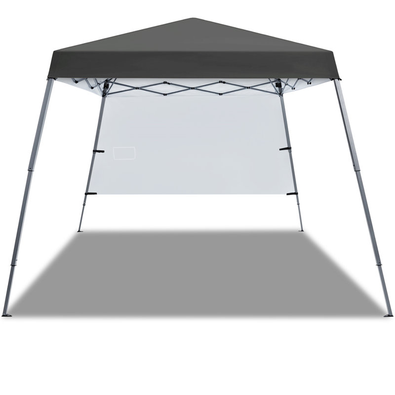 3m x 3m Iron Pop-Up Gazebo, Dark Grey