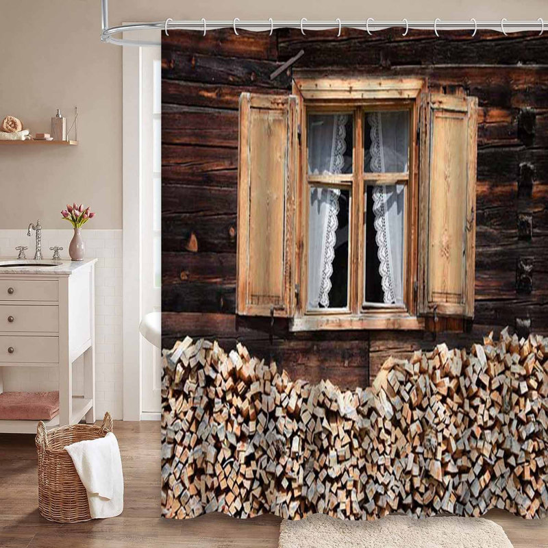 Bois de ferme rustique avec 12 crochets Farmhouse Cottage Trees, L 72 po x l 84 po