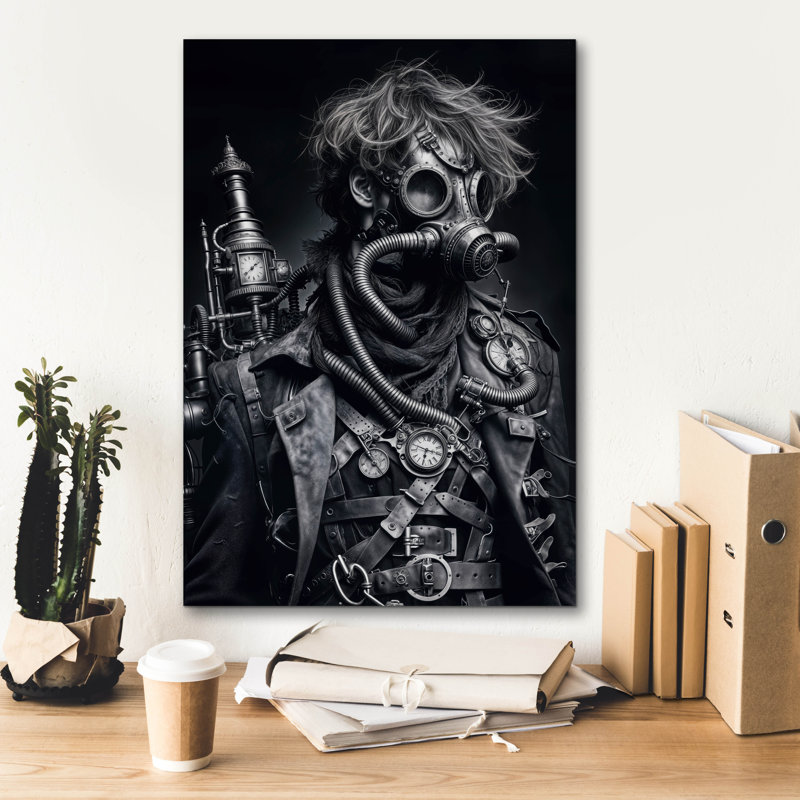 'Time Traveller 4' by KIR.DART Canvas Wall Art, 26" H x 18" W x 0.75" D
