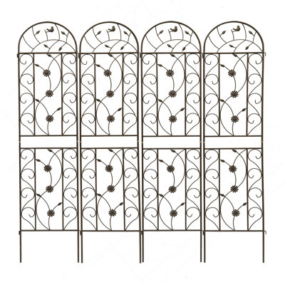 Versatile Rustproof Trellis For Outdoor Plants, Enhancing Garden Beauty