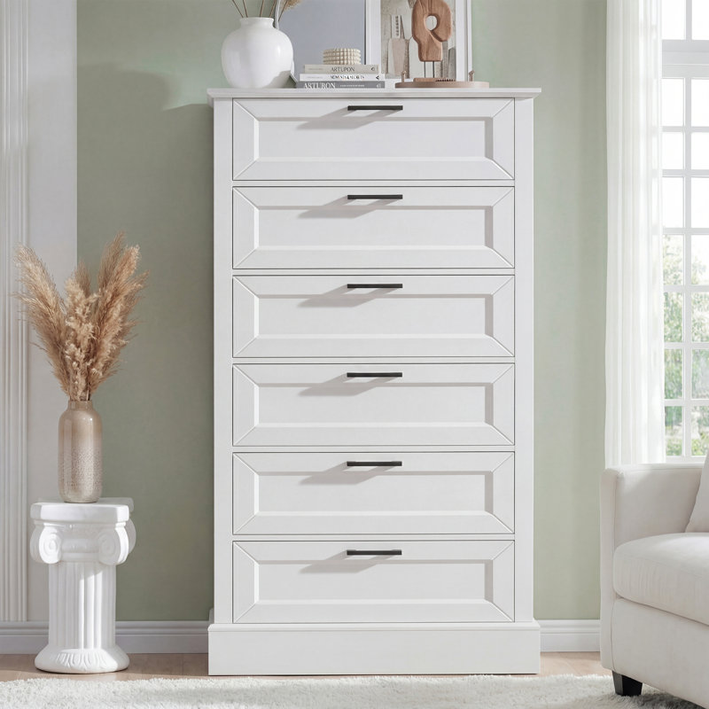 Commode 6 tiroirs 55,3 po 55 po