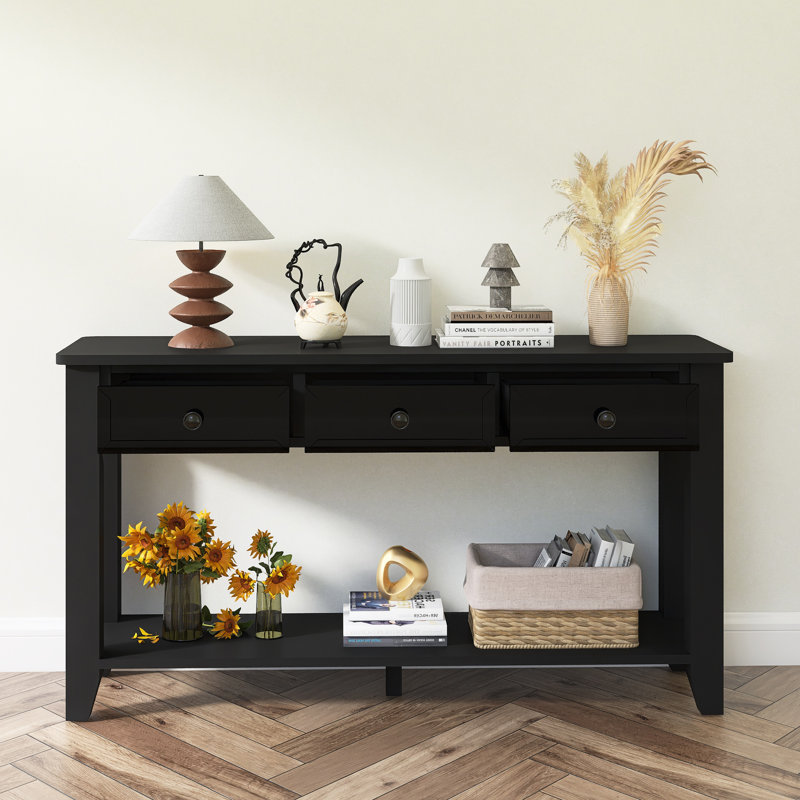 Console d'entrée moderne 55,4 ", Noir
