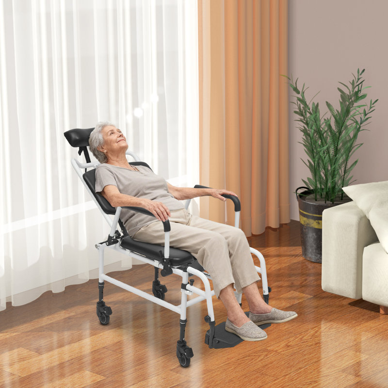 Shower Chair With Wheels Commode Wheelchair