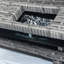 Ensemble modulaire d'extérieur en osier 5 pièces 5 pièces avec 3 rangements sous le siège en osier gris + coussin gris foncé