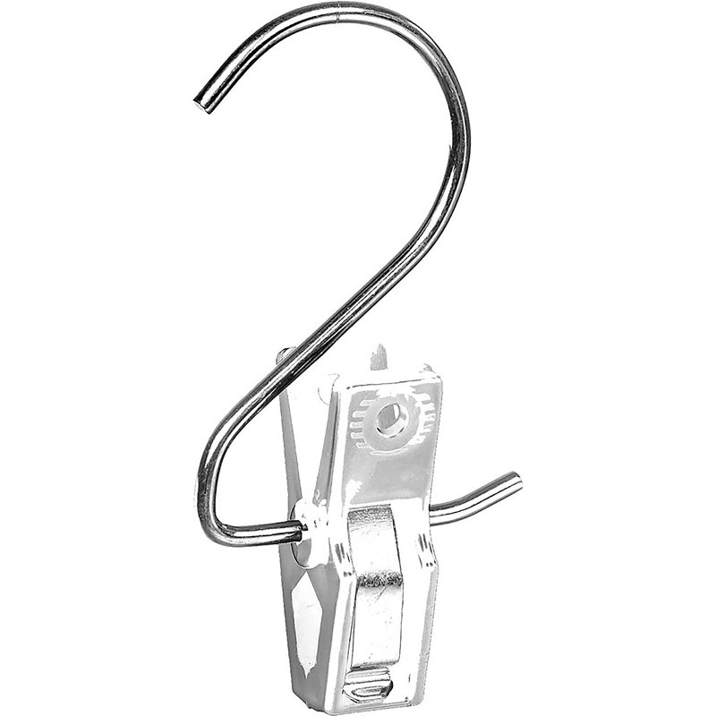 Pince pour accessoires chromée, Blanc, 50