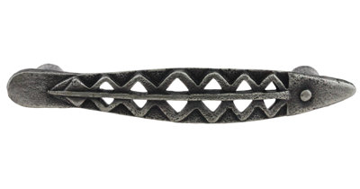3-3/4" Fish Pull Solid Pewter