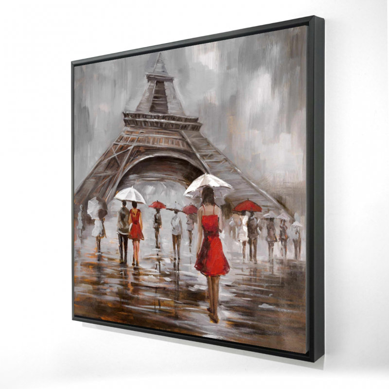 Toile de paysage de rue contemporaine | Proche de la Tour Eiffel