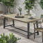 Table en bois pour l'extérieur - gris + noir et élégant