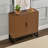 Narrow Wood Entryway Console Table With 2-Door Cabinet Storage-107173453