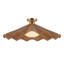 Furrow 25-in Red Semi-Flush Mount-1740051396-1740051403