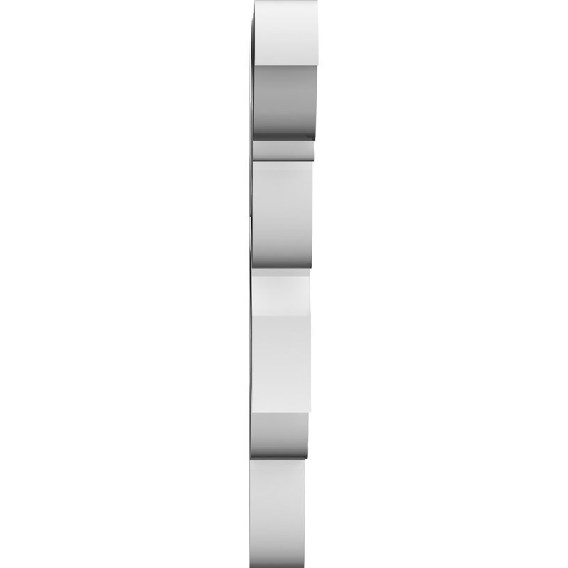 Whitman Architectural Grade PVC Bracket, 6" H x 0.63" W x 4" D