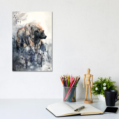 Bear Watercolor by Zaira Dzhaubaeva - Gallery-Wrapped Canvas Giclée on Canvas