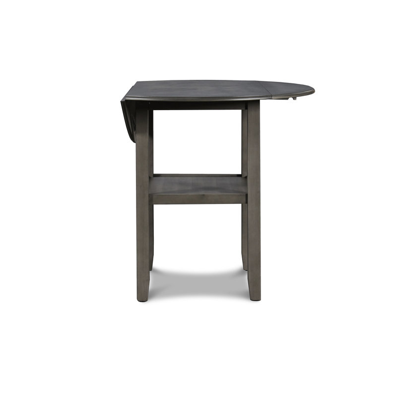 Ziemer 2 - Person Solid Wood Top Four Leg Dining Set, Gray, 36" H x 42" L x 42" D