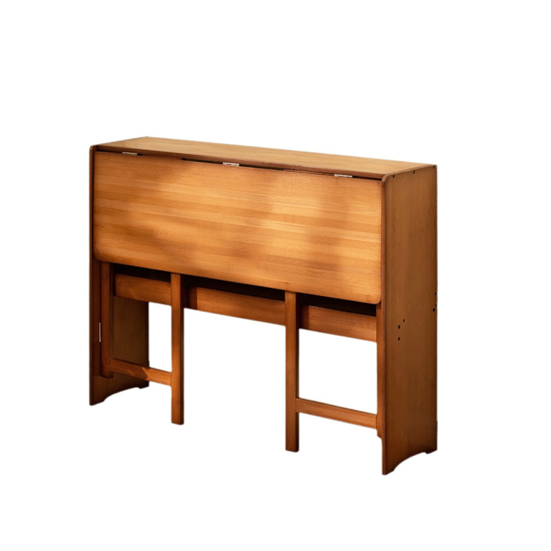 Bamboo Folding Table, Space-saving Computer Desk