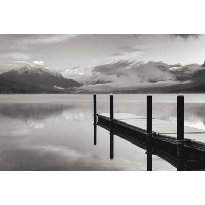" Lake Mcdonald Dock BW " by Alan Majchrowicz
