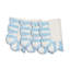 Jardin Embroidered Linen Scalloped Stripe Napkins-2032981007