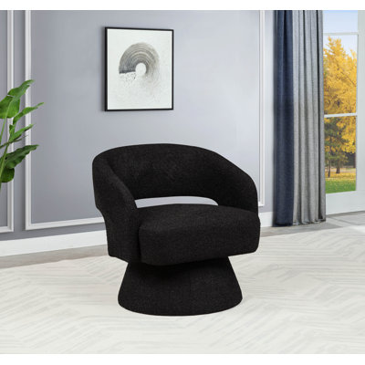 Upholstered Swivel Accent Barrel Chair