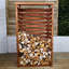 Charkita 88cm W x 43cm D Wood Log Store