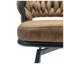Ensemble de tabouret de bar rotatif en cuir tressé l 18,5 po x P 18,5 po x H 38,19 po Ruiyaxin