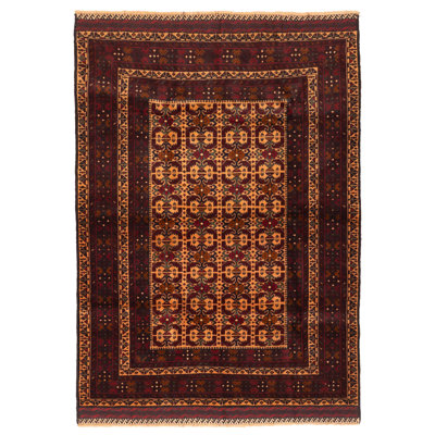 Teimani Copper Rug 4'3" x 6'1"