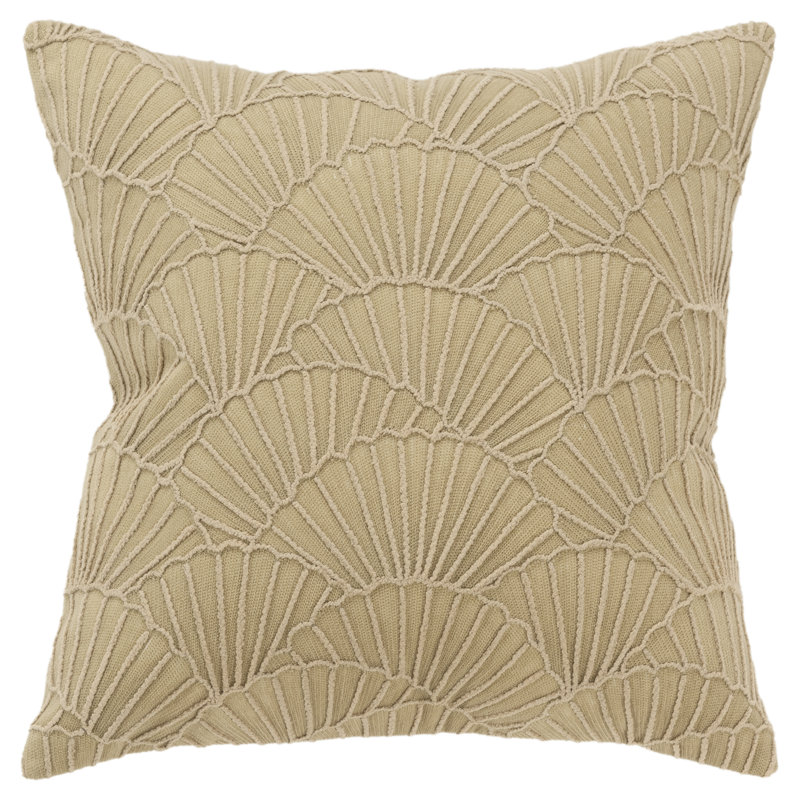 Housse de coussin rectangulaire 100% coton et insert, Naturel