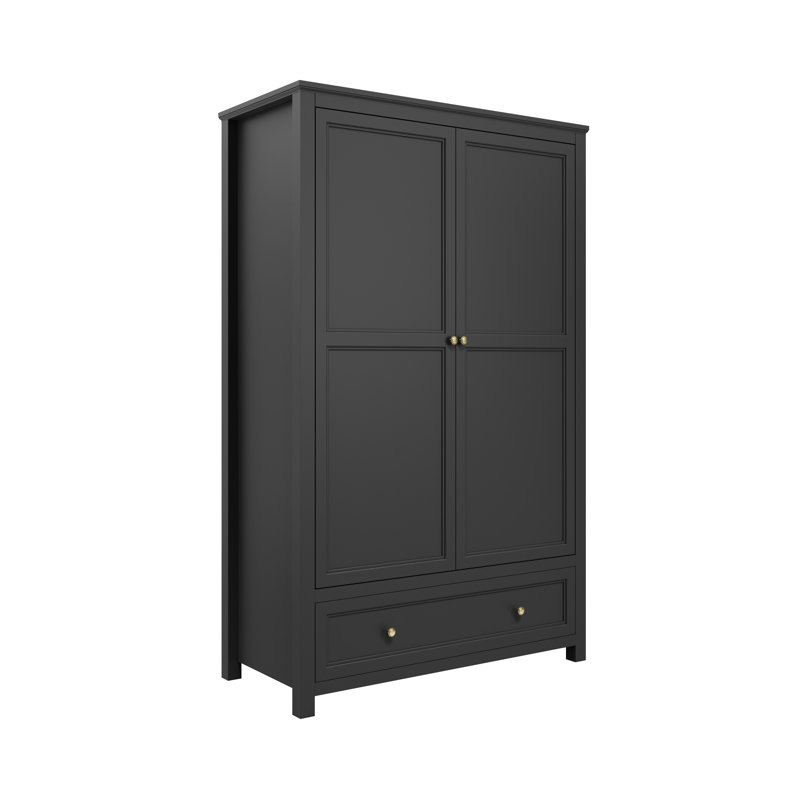 Matthews 2 Door Wardrobe, Black