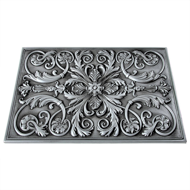 Carreau décoratif en métal 18 po, Étain / nickel