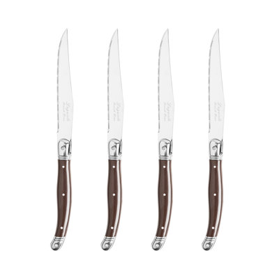 French Home Laguiole Steak Knives, 4-Piece Set